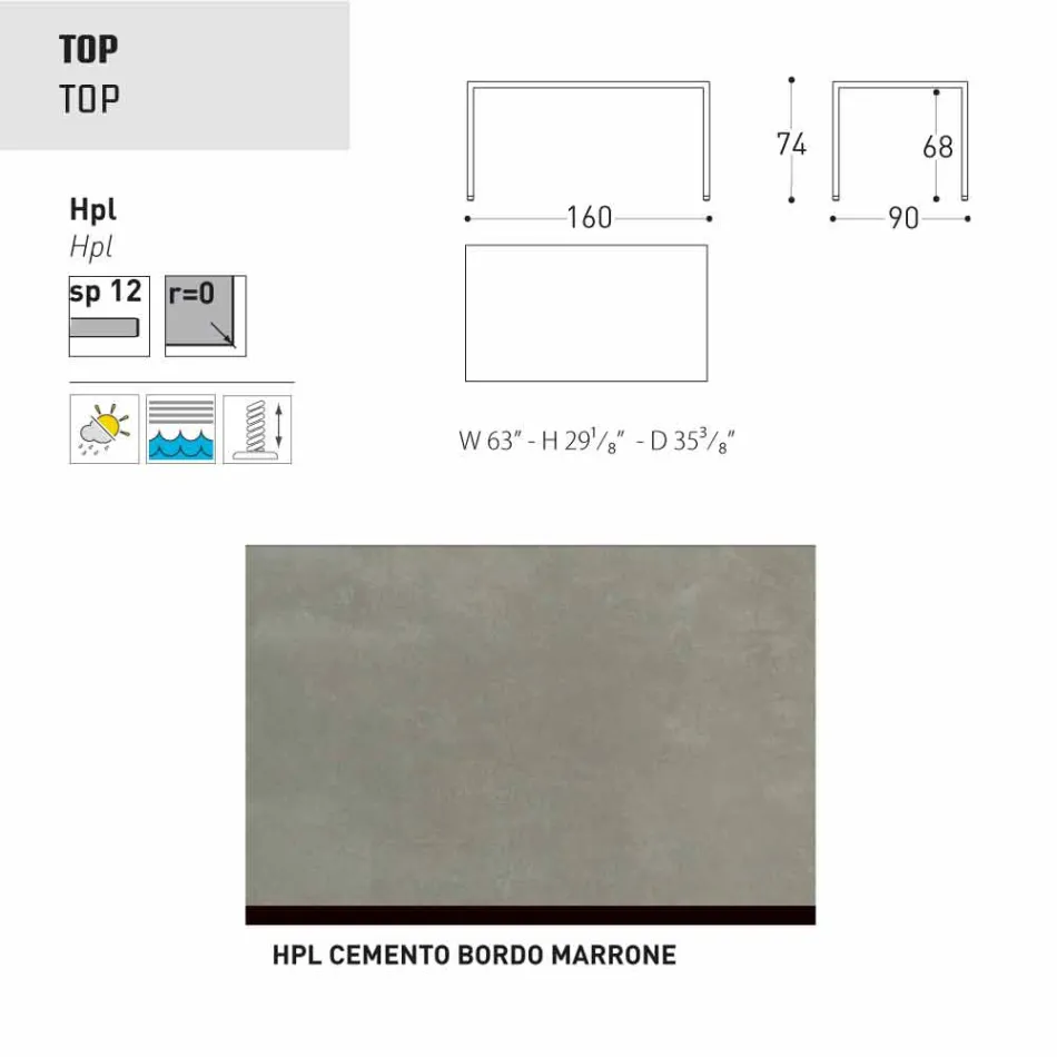 Varaschin Victor tafel voor binnen en tuin dineren, modern design Viadurini