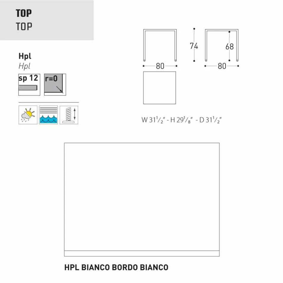 Varaschin Victor tafel voor binnen en tuin dineren, modern design Viadurini