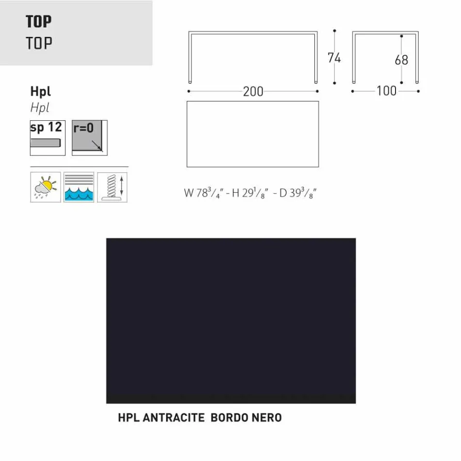 Varaschin Victor tafel voor binnen en tuin dineren, modern design Viadurini