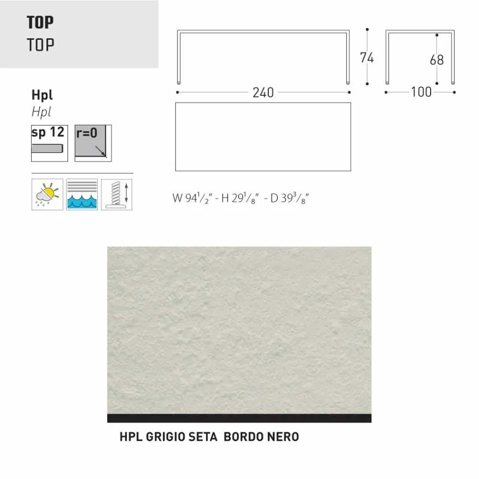 Varaschin Victor tafel voor binnen en tuin dineren, modern design Viadurini