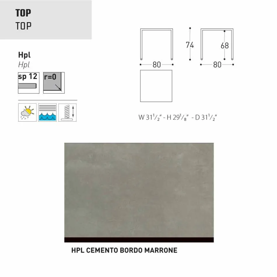 Varaschin Victor tafel voor binnen en tuin dineren, modern design Viadurini
