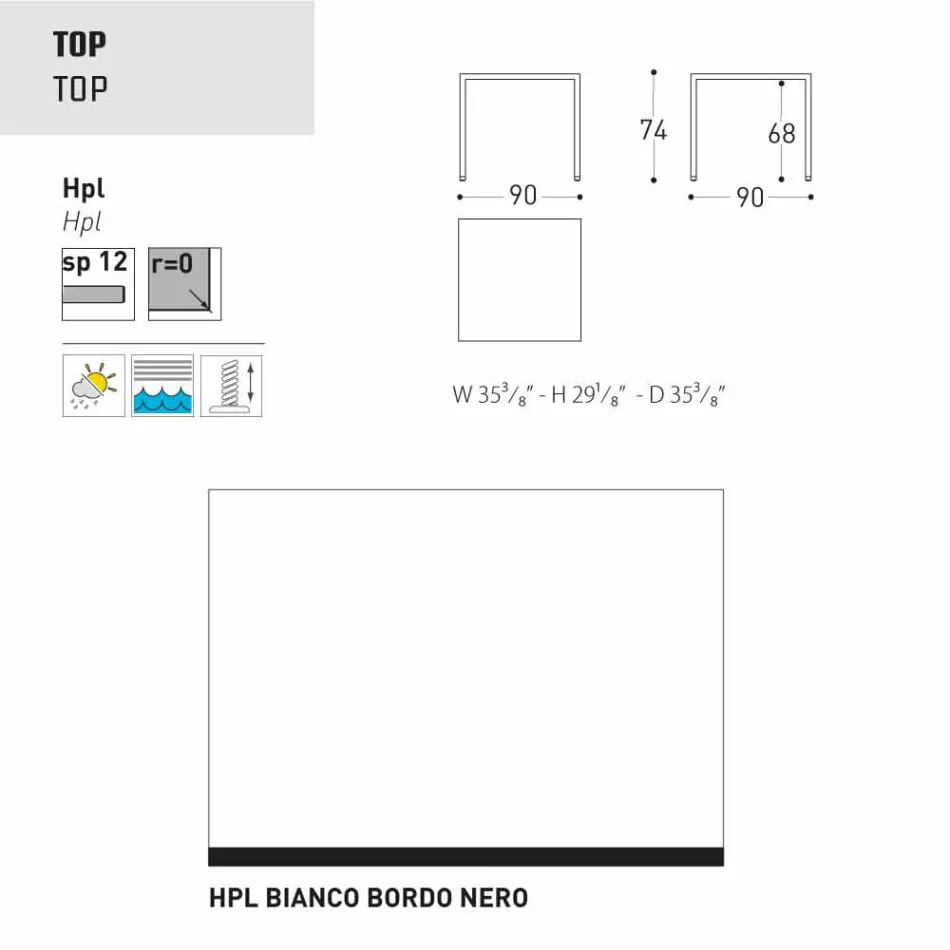 Varaschin Victor tafel voor binnen en tuin dineren, modern design Viadurini