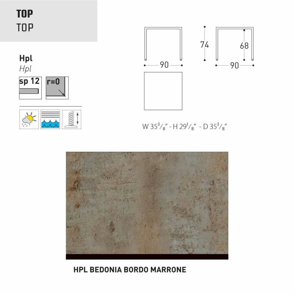 Varaschin Victor tafel voor binnen en tuin dineren, modern design Viadurini
