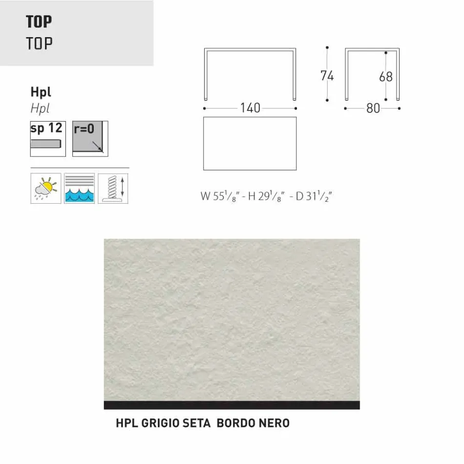 Varaschin Victor tafel voor binnen en tuin dineren, modern design Viadurini