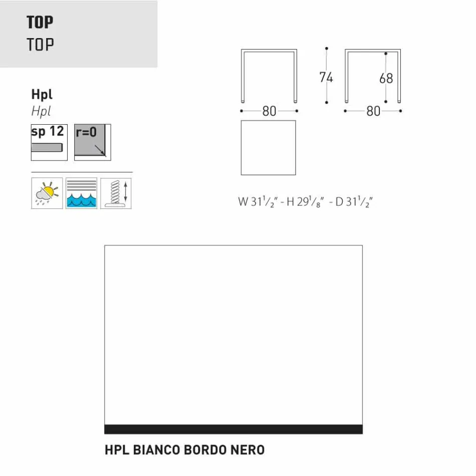 Varaschin Victor tafel voor binnen en tuin dineren, modern design Viadurini