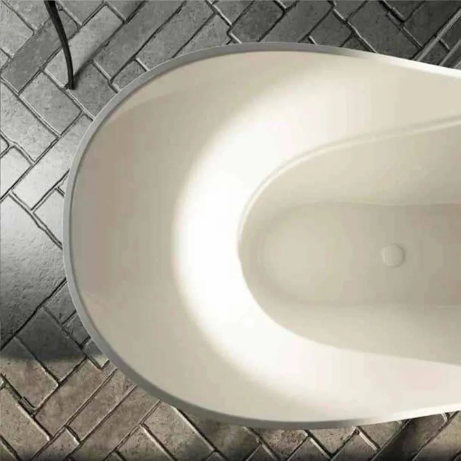 Moderne vrijstaande design badkuip gemaakt in Ragusa Italië Viadurini