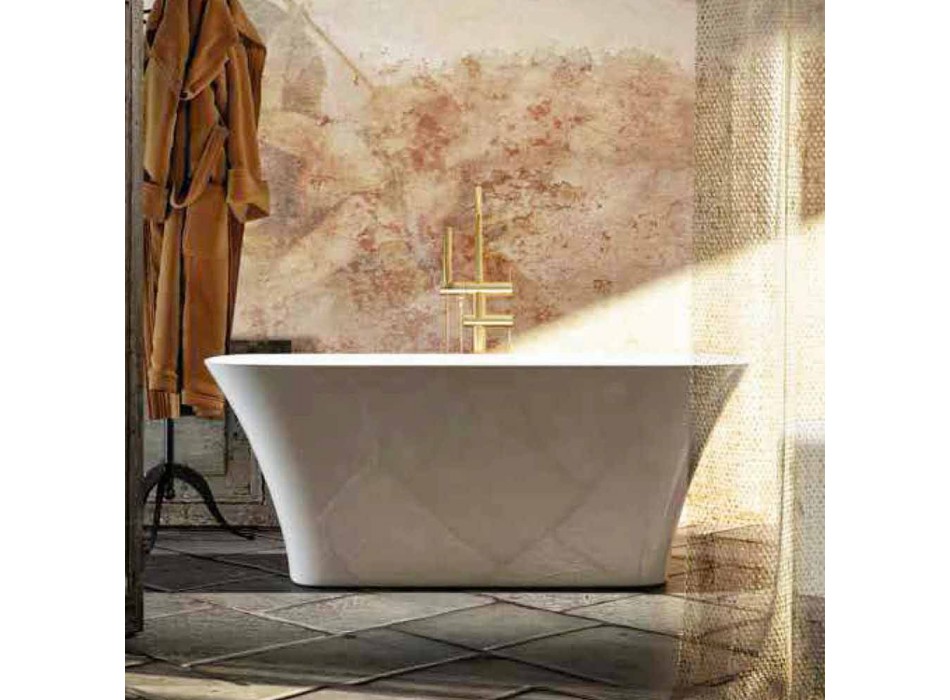 Modern design vrijstaand bad gemaakt in Gallipoli, Italië Viadurini