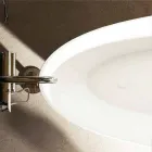 Ovaal design vrijstaand bad gemaakt in Albenga, Italië Viadurini