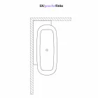 Wit design vrijstaande badkuip in moderne stijl - Lipperiavas1 Viadurini