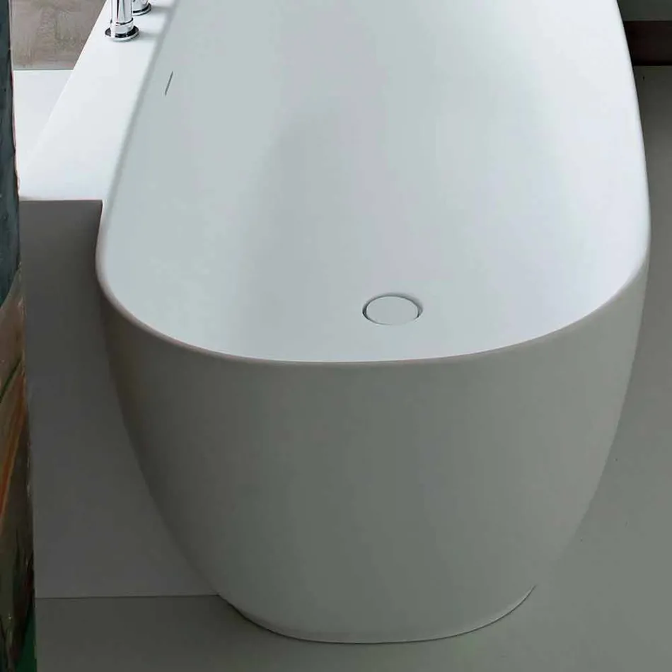 Wit design vrijstaande badkuip in moderne stijl - Lipperiavas1 Viadurini