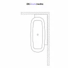 Wit design vrijstaande badkuip in moderne stijl - Lipperiavas1 Viadurini