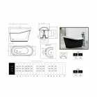 Bath ontwerp freestanding gietijzer Old Viadurini