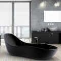 Gelakt vrijstaand bad, modern design, Wave