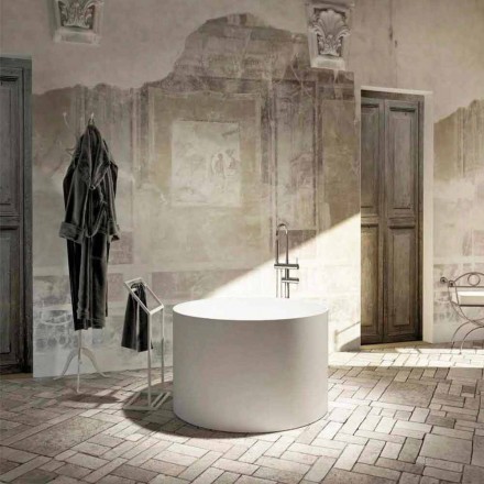 Ronde vrijstaande designbadkuip gemaakt in Cremona, Italië Viadurini