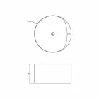 Ronde vrijstaande designbadkuip gemaakt in Cremona, Italië Viadurini