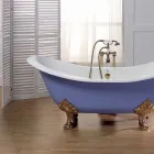 Bath geglazuurd en geschilderd gietijzer benen Lane Viadurini