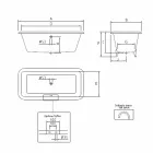 Vintage vrijstaande badkuip met voeten, in gietijzer - Nausica Viadurini