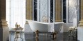Vrijstaand klassiek design bad gemaakt 100% in Italië, Fregona