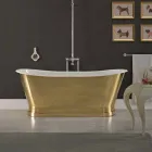 Bath ontwerp met gietijzeren buitenbekleding ottone Roy Viadurini