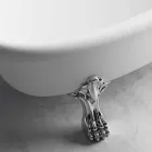 Vrijstaande badkuip, Victoriaans ontwerp in effen oppervlak - Regen Viadurini