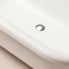 Design vrijstaand bad, voeten in chroomafwerking - gratis Viadurini