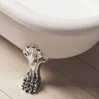 Design vrijstaand bad, voeten in chroomafwerking - gratis Viadurini