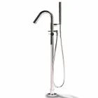 Vrijstaande badkuip, gemaakt in Italië, in Solid Surface - Flow Viadurini