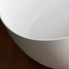 Vrijstaande badkuip, gemaakt in Italië, in Solid Surface - Flow Viadurini