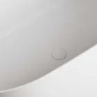 Vrijstaande badkuip, gemaakt in Italië, in Solid Surface - Flow Viadurini