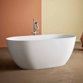 Vrijstaande badkuip, Made in Italy, in Solid Surface - Flow