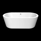Bath wit acryl ontwerp vrijstaande Nicole Klein 1675x777 mm Viadurini