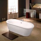 Bath witte vrijstaande acryl 1770x820 mm in juni, modern design Viadurini