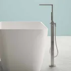 Vrijstaande moderne design badkamer glanzend wit of mat - gezicht Viadurini