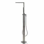 Vrijstaande moderne design badkamer glanzend wit of mat - gezicht Viadurini