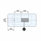 Vrijstaande moderne design badkamer glanzend wit of mat - gezicht Viadurini