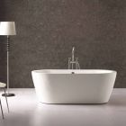 Bath ontwerp in wit acryl vrijstaande Nicole 1775x805 mm Viadurini