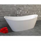 Vrijstaand bad in acryl wit modern ontwerp Nataly, 1700x745mm Viadurini