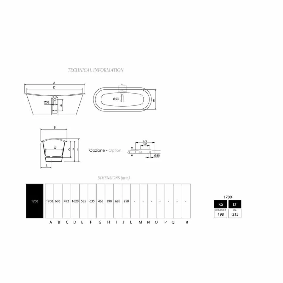 Bath vrijstaande vergulde gietijzer staal extern Sharon Viadurini