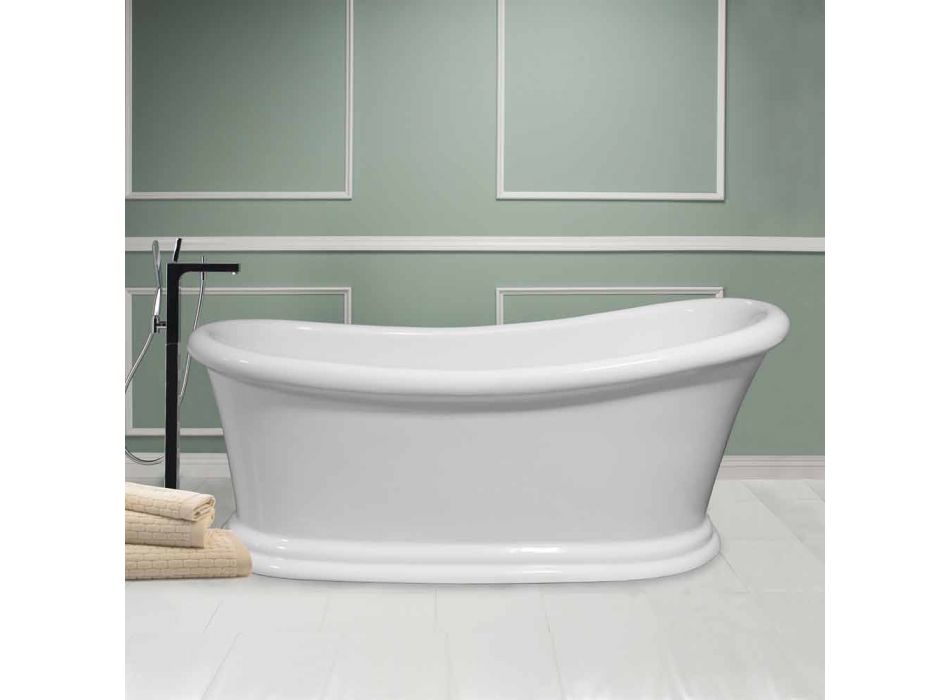 Bath witte moderne vrijstaande Acryl Winter 1710x730 mm Viadurini