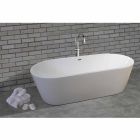 moderne vrijstaande bad in wit acryl 1675x780mm Nicole2 Small Viadurini