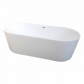 moderne vrijstaande bad in wit acryl 1675x780mm Nicole2 Small