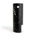 Gezichtsvormige vaas van satijnmarmer, gemaakt in Italië - Asahi Viadurini