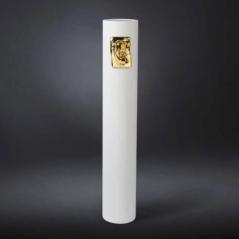 Hoge ambachtelijke vaas in gekleurd keramiek Made in Italy - Monte Viadurini