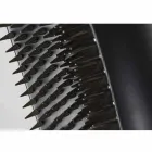 Hoge binnenvaas in mat zwart keramiek en staal Made in Italy - Jesolo Viadurini