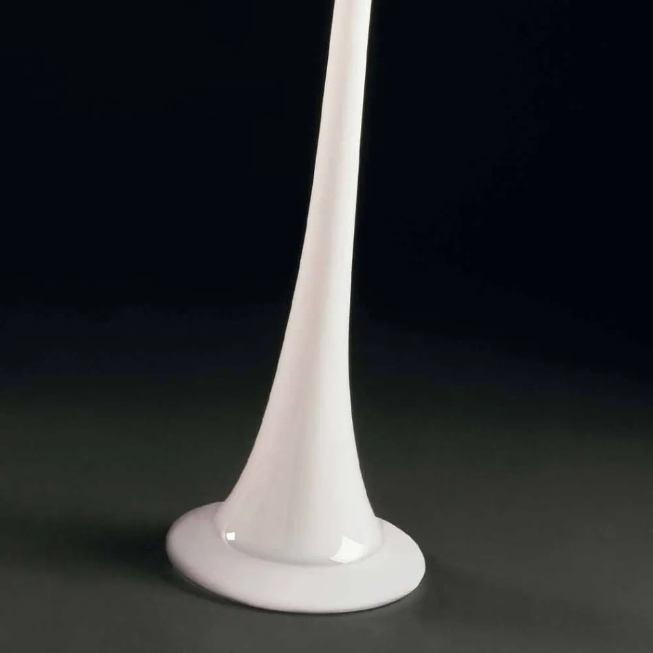 Hoge binnenvaas in gekleurd glas Modern design Made in Italy - Elviro Viadurini