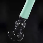 Hoge decoratieve glas-in-loodvaas gemaakt in Italië - Singapore Viadurini