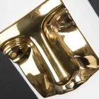 Moderne hoge vaas van wit keramiek met gekleurd inzetstuk Made in Italy - Lexi Viadurini