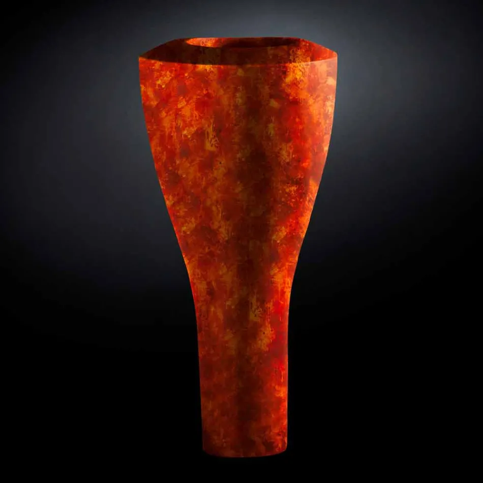 Hoge moderne polyethyleen vaas gemaakt in Italië Hoge kwaliteit - Timodeo Viadurini