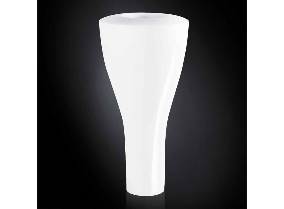 Hoge moderne polyethyleen vaas gemaakt in Italië Hoge kwaliteit - Timodeo Viadurini