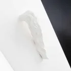 Hoge binnenvaas in wit keramiek, handgemaakt in Italië - Jacky Viadurini